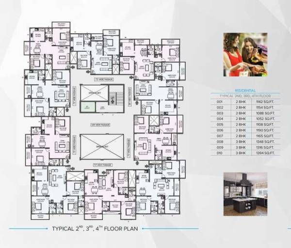  galaxy Fortune Galaxy Cluster Plan from 2nd to 4th Floor