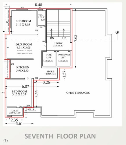  shivansh Shivansh Cluster Plan from 1st to 7th Floor