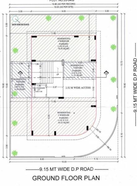  afreen-park Tower A Cluster Plan for ground Floor