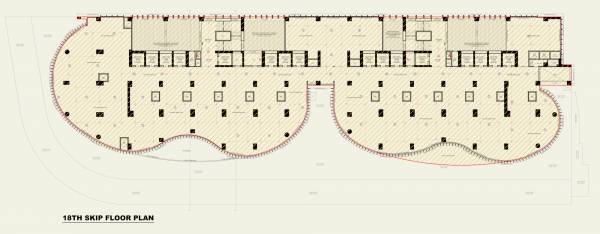  wave Wave Cluster Plan for 18th Floor