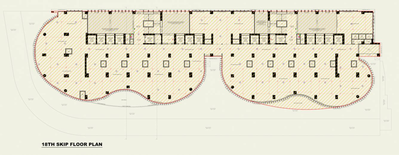  wave Wave Cluster Plan for 18th Floor