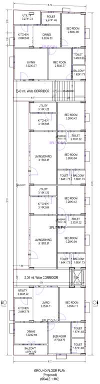  p s n enclave P S N Enclave Cluster Plan for ground Floor