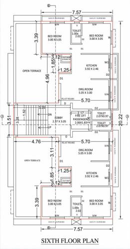  shreeji-villa Shreeji Villa Cluster Plan for 6th Floor