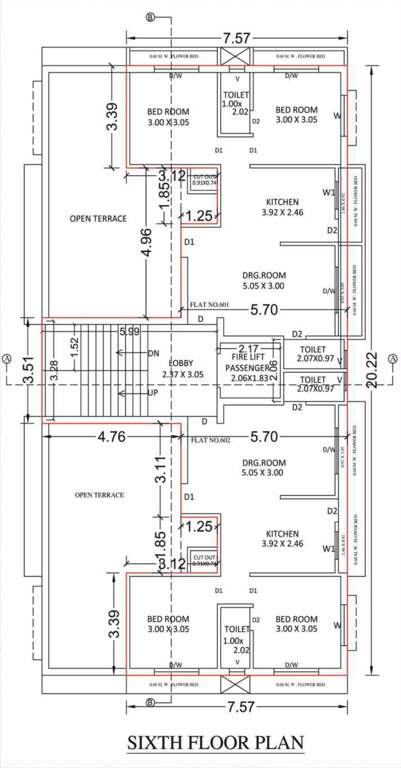  shreeji villa Shreeji Villa Cluster Plan for 6th Floor