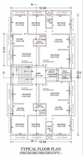  shreeji-villa Shreeji Villa Cluster Plan from 1st to 5th Floor