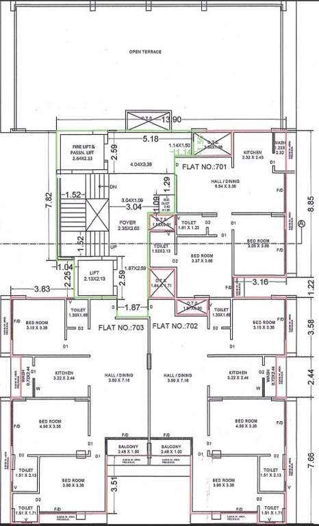  shivansh prime Cluster Plan 7th Floor