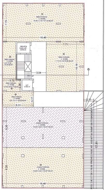  shivansh prime Cluster Plan Basement