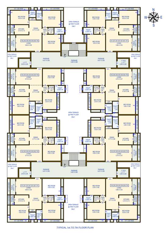  silver heights Silver Heights Cluster Plan from 1st to 7th Floor