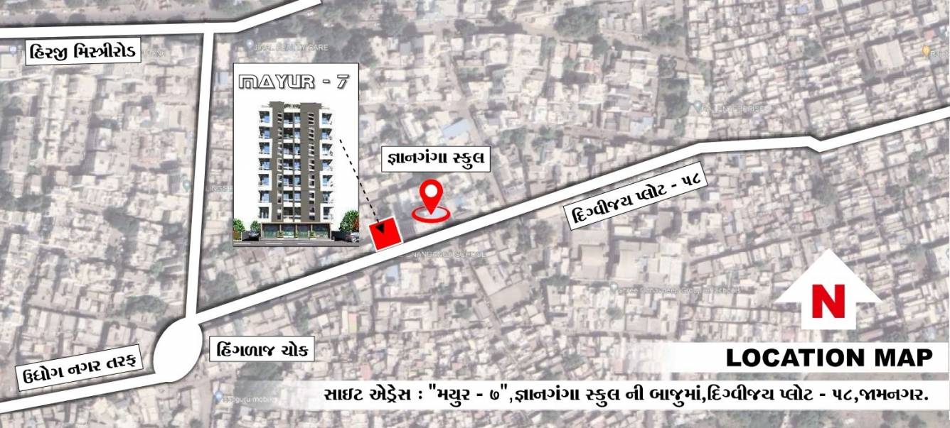 mayur 7 Location Plan