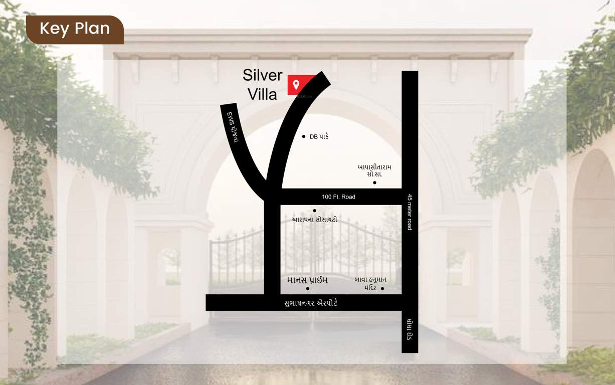 silver villa Location Plan