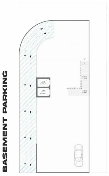  prime Block-1 Cluster Plan for Basement Parking Floor