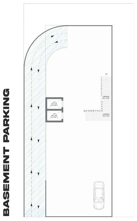  prime Block 1 Cluster Plan for Basement Parking Floor