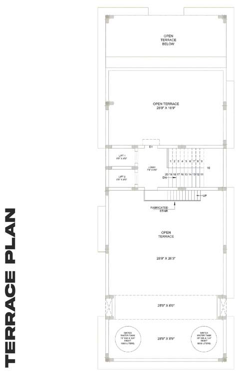  prime Block 1 Cluster Plan for Terrace Floor