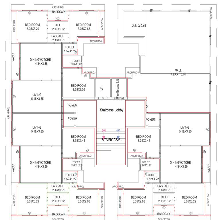  shukan a b c Block A Cluster Plan for 1st Floor