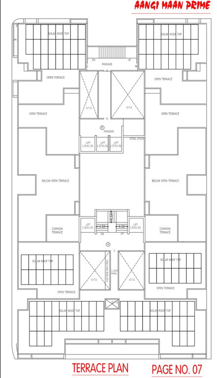 aangi maan prime Tower B Cluster Plan for ground Floor