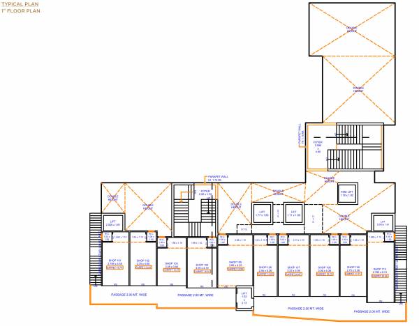 Block - 1 Cluster Plan for 1st Floor shreedhar-11 Block - 1 Cluster Plan for 1st Floor