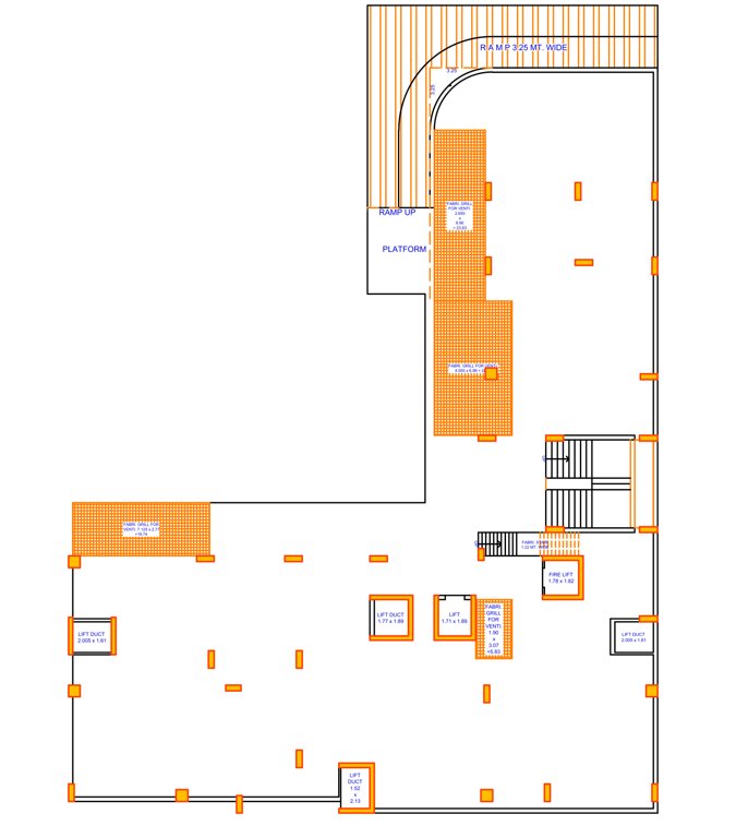 shreedhar 11 Block 1 Cluster Plan for basement Floor