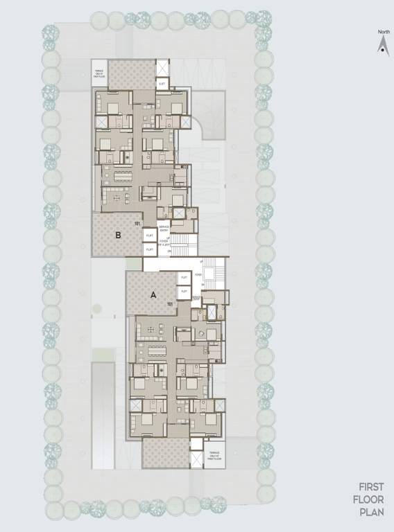  madhav skyline A Cluster Plan for 1st Floor