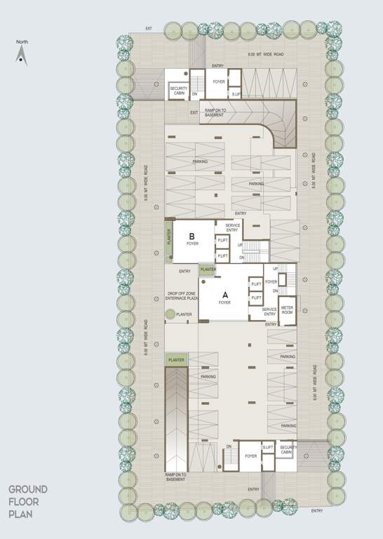  madhav skyline A Cluster Plan for ground Floor