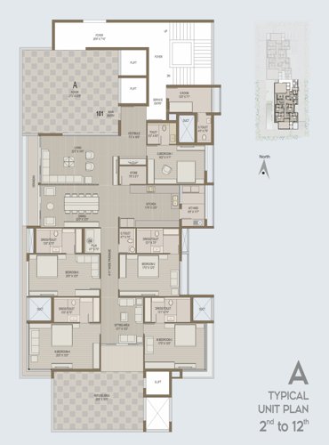  madhav-skyline A Cluster Plan from 2nd to 12th Floor