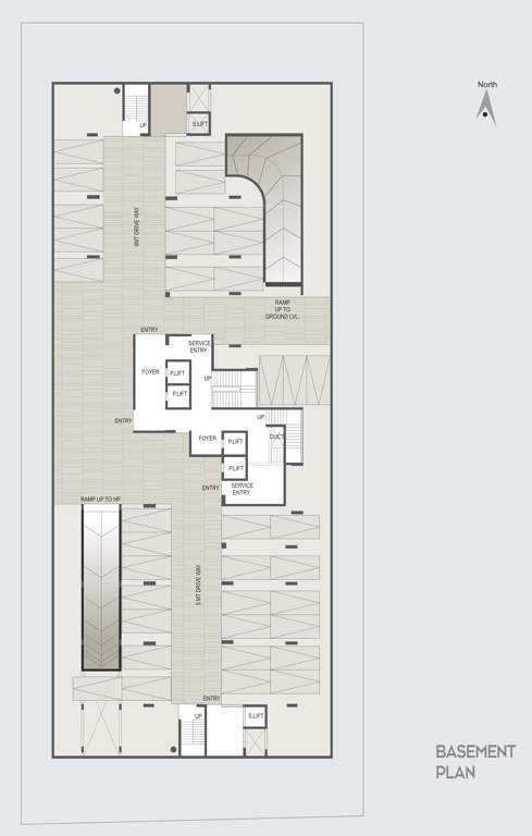  madhav skyline B Cluster Plan for Basement Floor