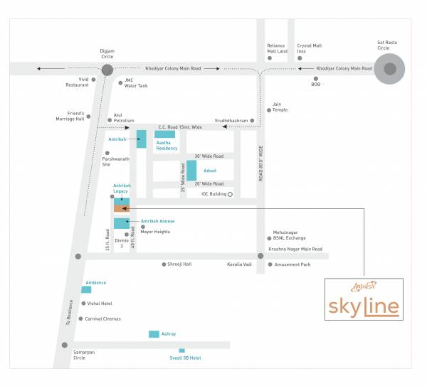  antriksh-skyline Location Plan