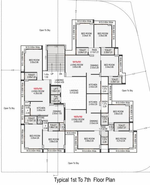 Soham Elegance Cluster Plan from 1st to 7th Floor soham-elegance Soham Elegance Cluster Plan from 1st to 7th Floor