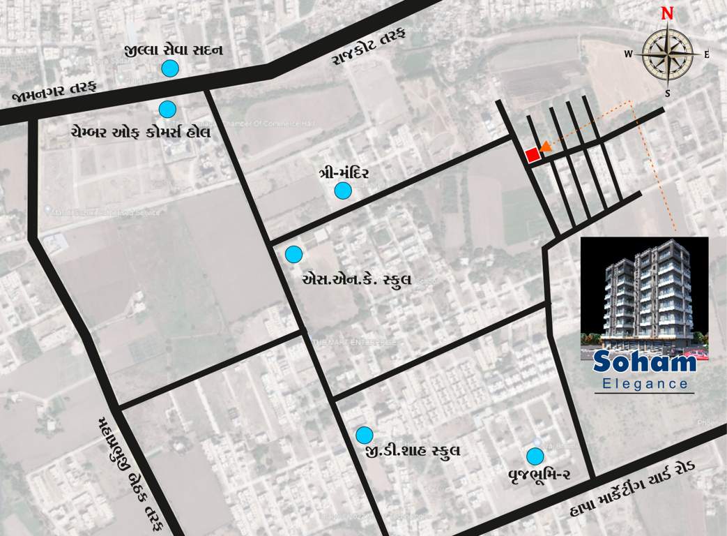  soham elegance Location Plan