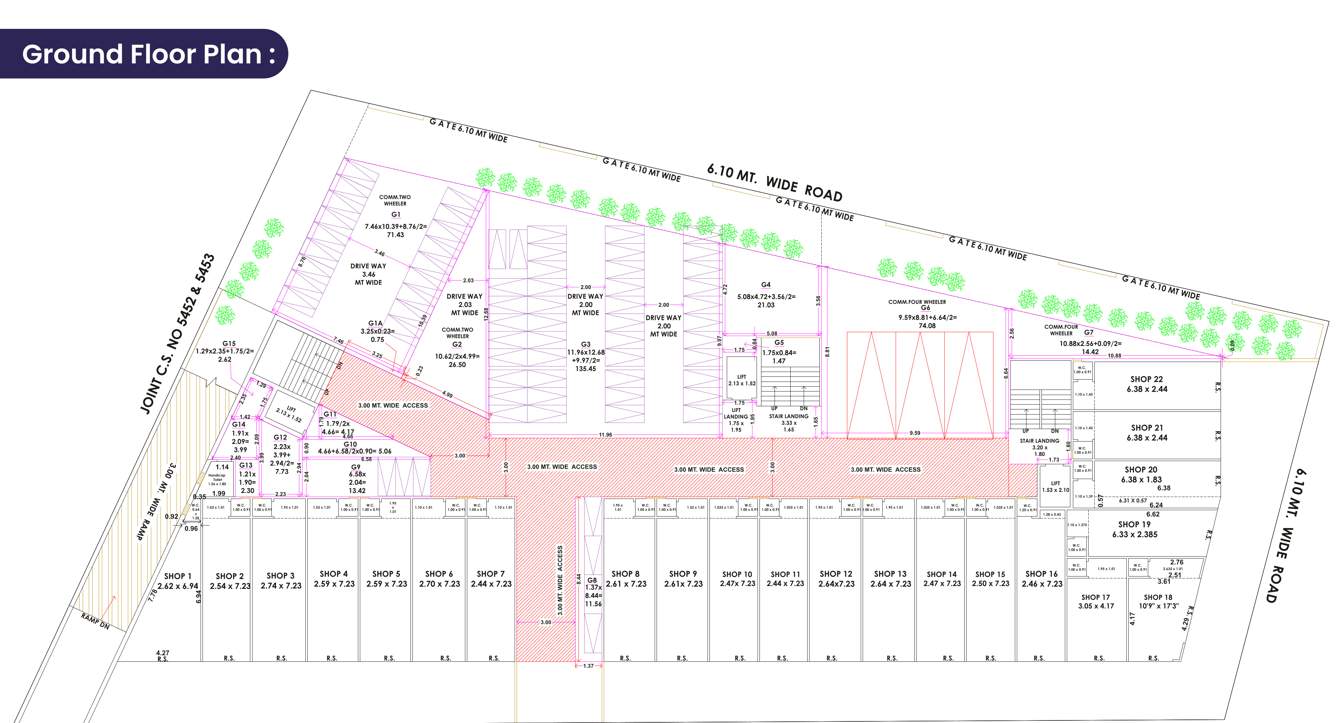  orchid avenue Orchid Avenue Cluster Plan for ground Floor