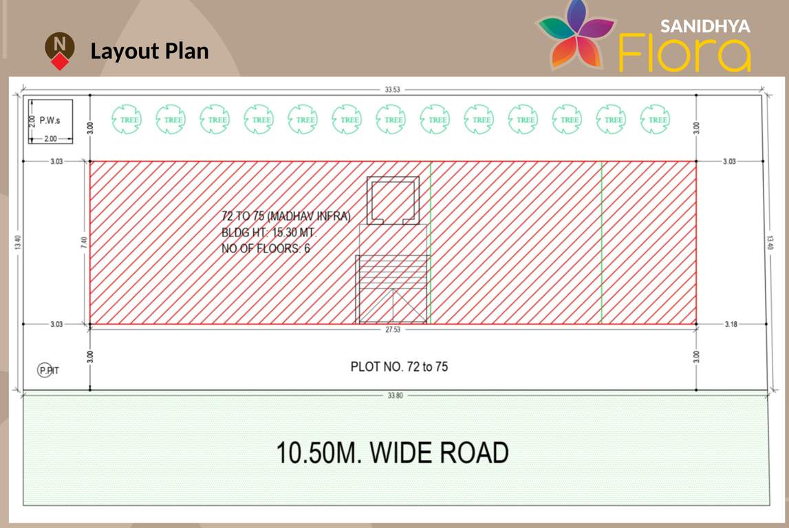 sanidhya flora Layout Plan
