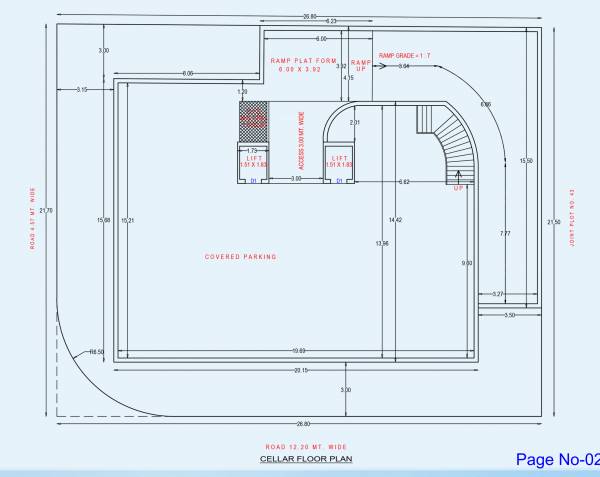 Block 1 Cluster Plan for cellar Floor pushpak-residency-04 Block 1 Cluster Plan for cellar Floor