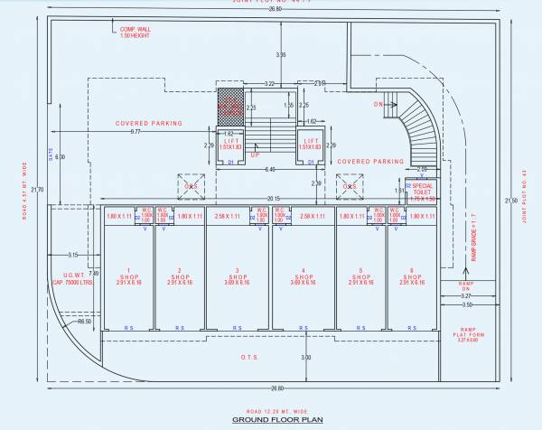 Block 1 Cluster Plan for ground Floor pushpak-residency-04 Block 1 Cluster Plan for ground Floor