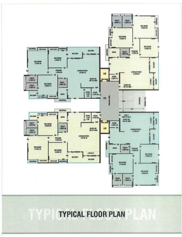  galaxy ananta Galaxy Ananta Cluster Plan from 1st to 10th Floor