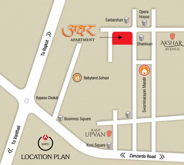  akshardwar-apartment Location Plan