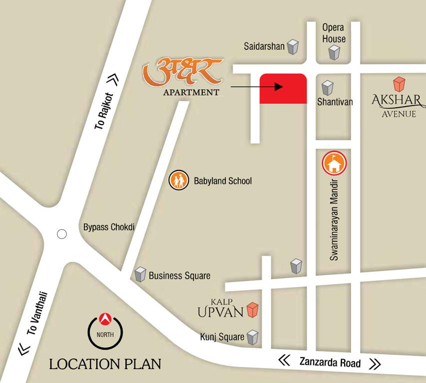  akshardwar apartment Location Plan