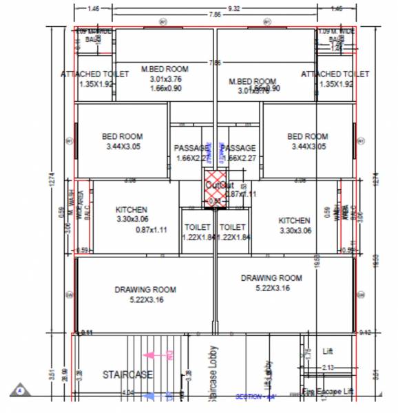  santram-sanidhya Santram Sanidhya Cluster Plan from 1st to 6th Floor