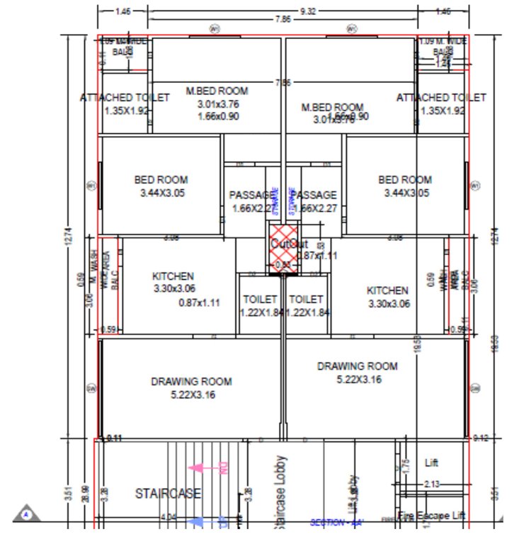  santram sanidhya Santram Sanidhya Cluster Plan from 1st to 6th Floor