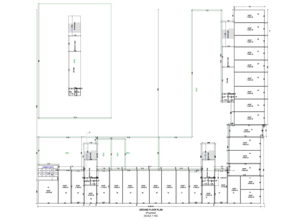  parmanand landmark Block B Cluster Plan for ground Floor