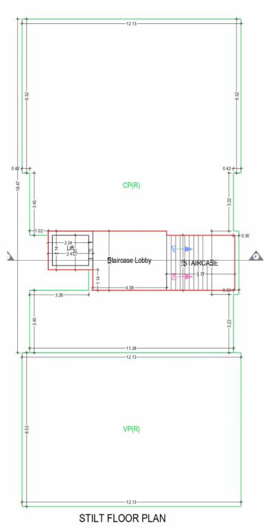  vedant apartments Vedant Gold A Wing Cluster Plan