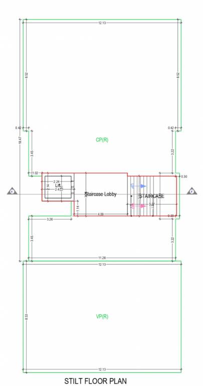  vedant apartments Vedant Silver  A Wing Cluster Plan