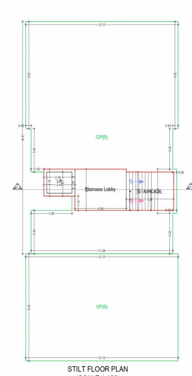  vedant apartments Vedant Silver B Wing Cluster Plan
