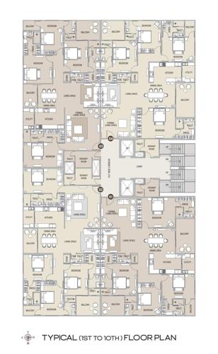  ventura Ventura Cluster Plan from 1st to 10th Floor