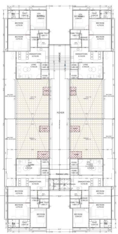  alap aikyam Cluster Plan 12th Floor