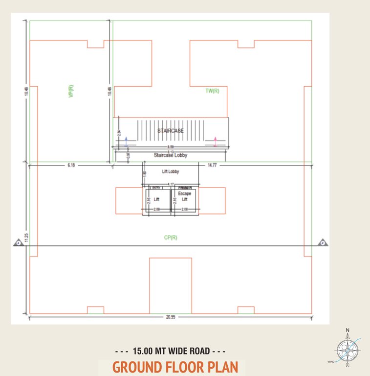  shilp opera A Cluster Plan for ground Floor
