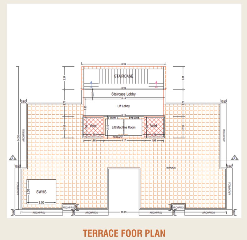  shilp opera A Cluster Plan for terrace Floor