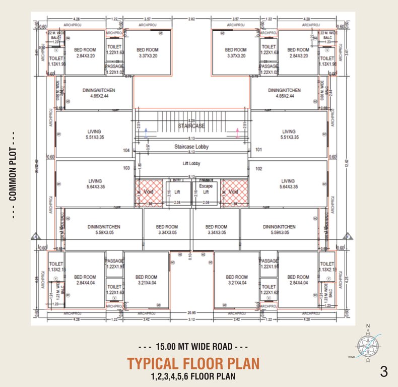  shilp opera A Cluster Plan from 1st to 6th Floor
