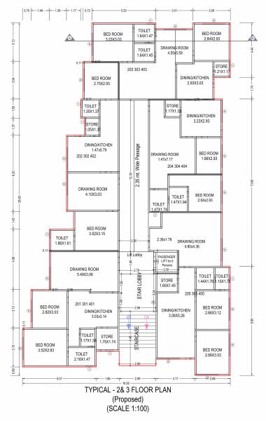 Keshavam Crest Cluster Plan from 2nd to 3rd Floor keshavam-crest Keshavam Crest Cluster Plan from 2nd to 3rd Floor