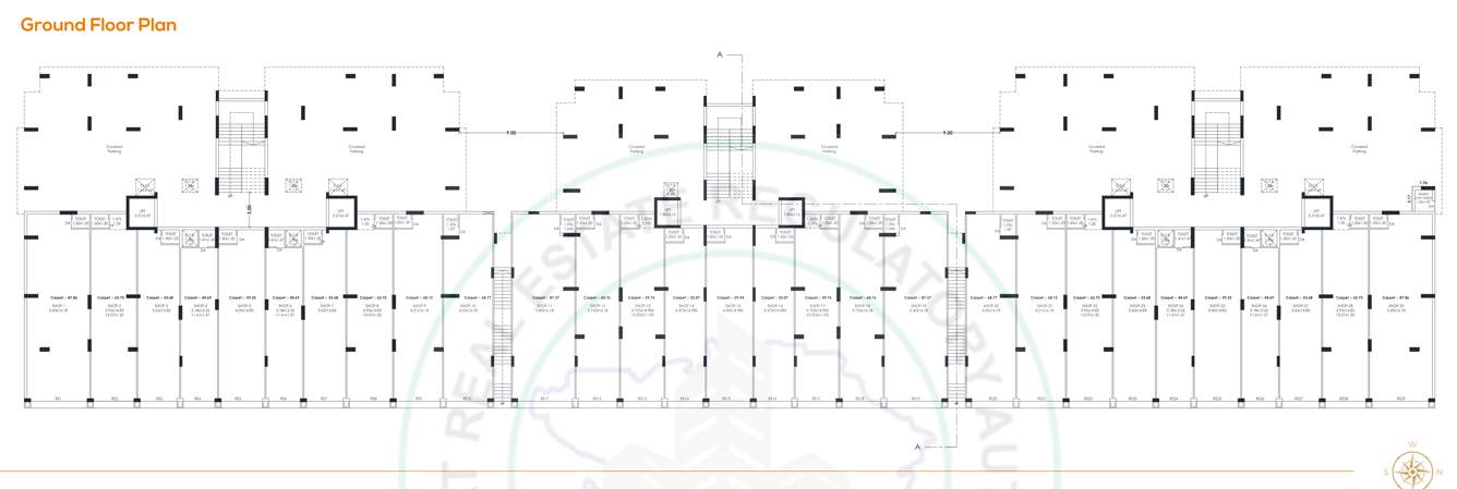  silver sky Wing A Cluster Plan for ground Floor