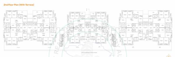  silver-sky Wing B Cluster Plan for 2nd Floor