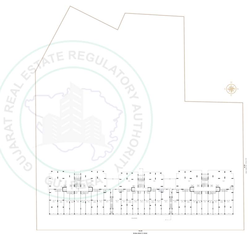  silver sky Wing B Cluster Plan for ground Floor